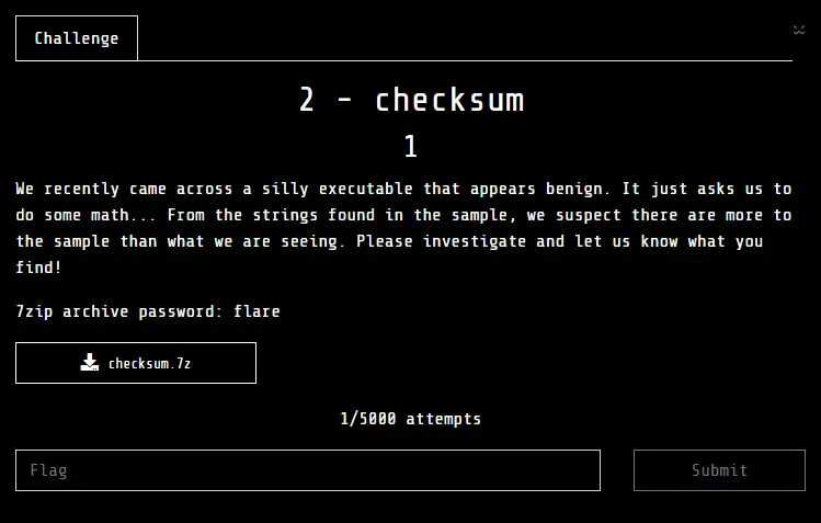 checksum
